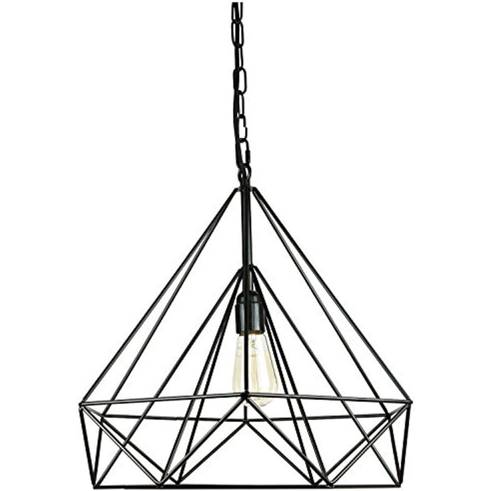 Geometric Black Pendant Light